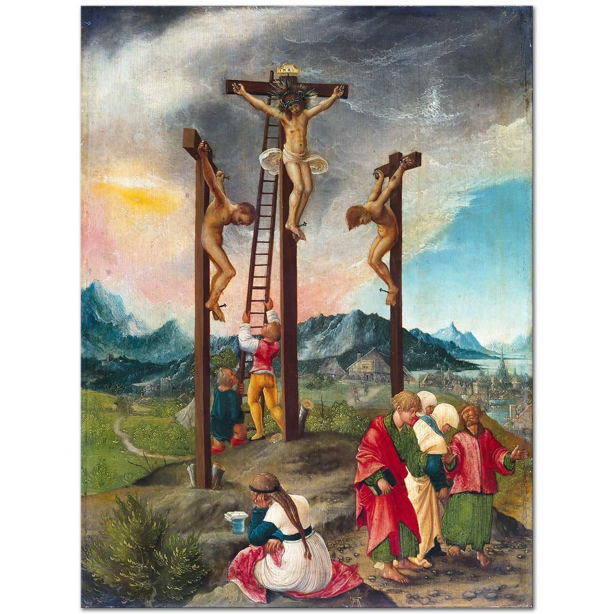 Albrecht Altdorfer Isa'nın Çarmıha Gerilişi Kanvas Tablo