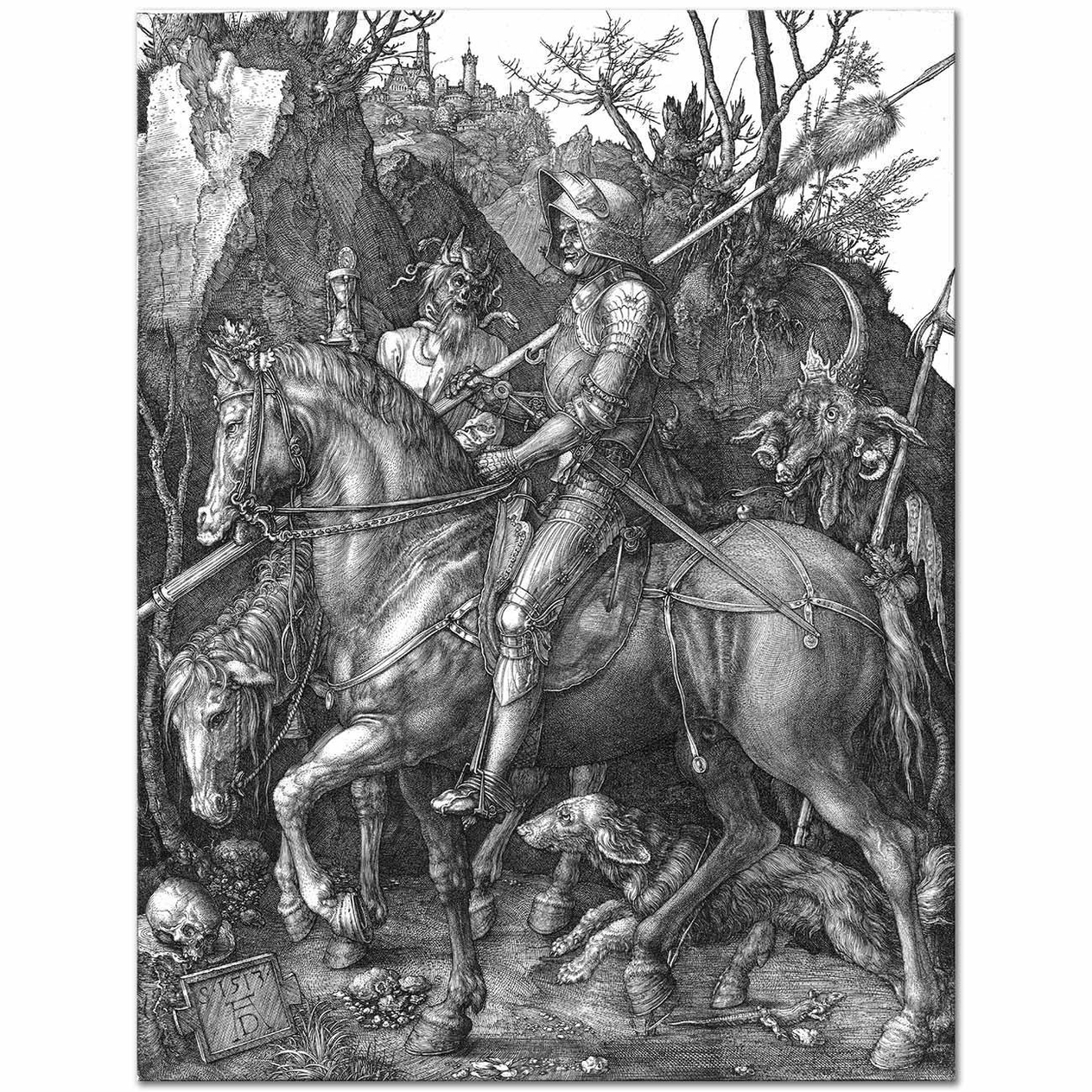 Knight Death and the Devil by Albrecht Dürer