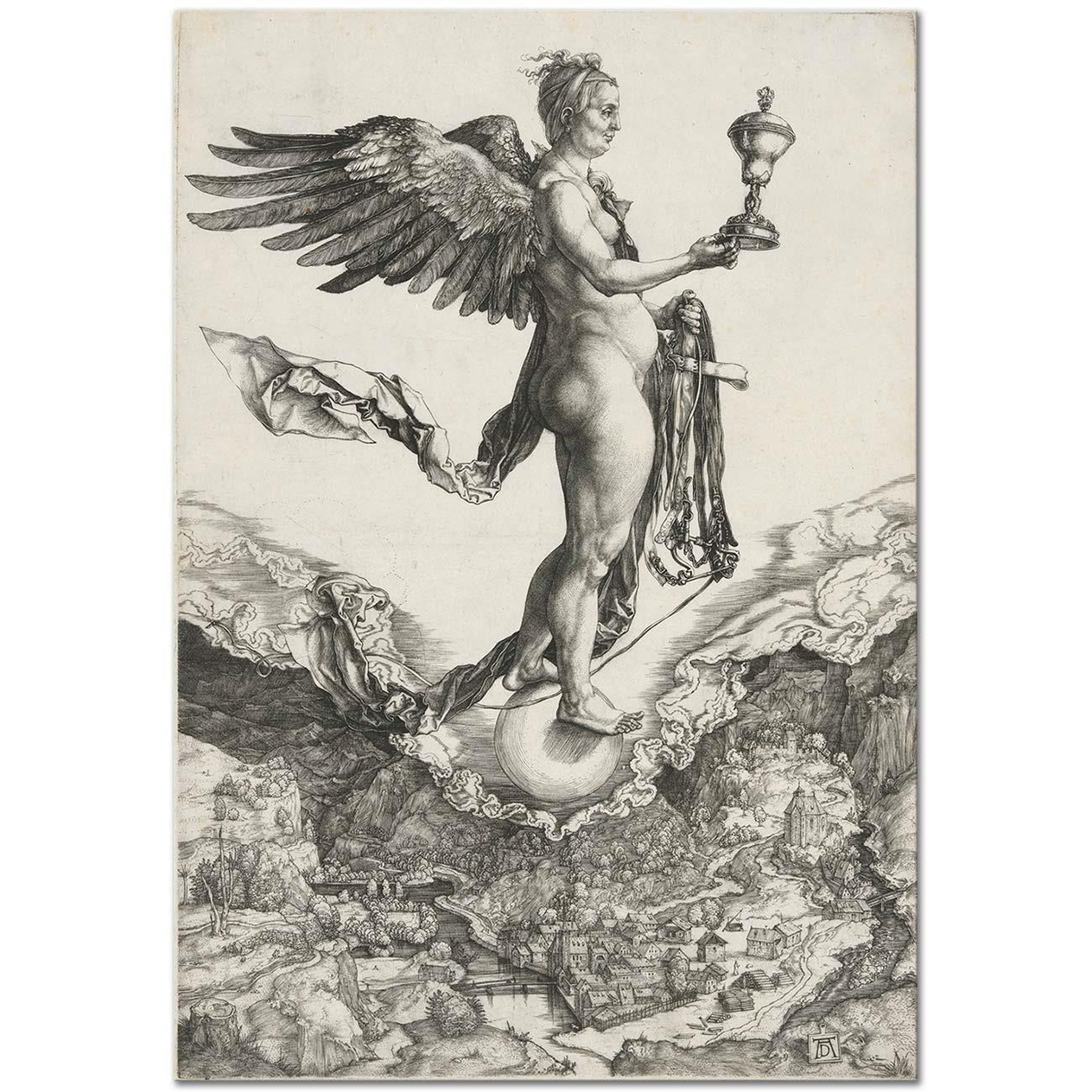 Albrecht Dürer Nemesis The Great Fortune Art Print