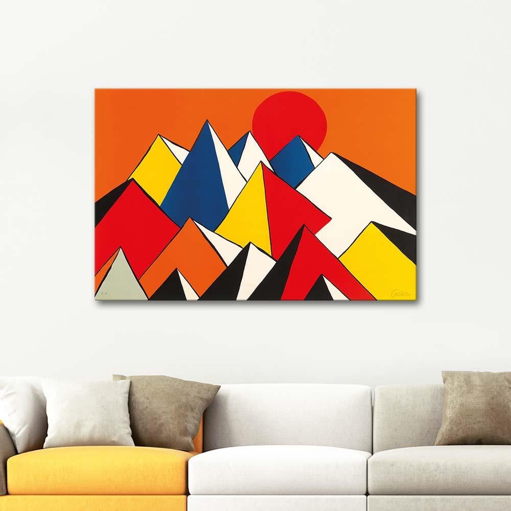 Alexander Calder Pyramids and Sunset Art Print