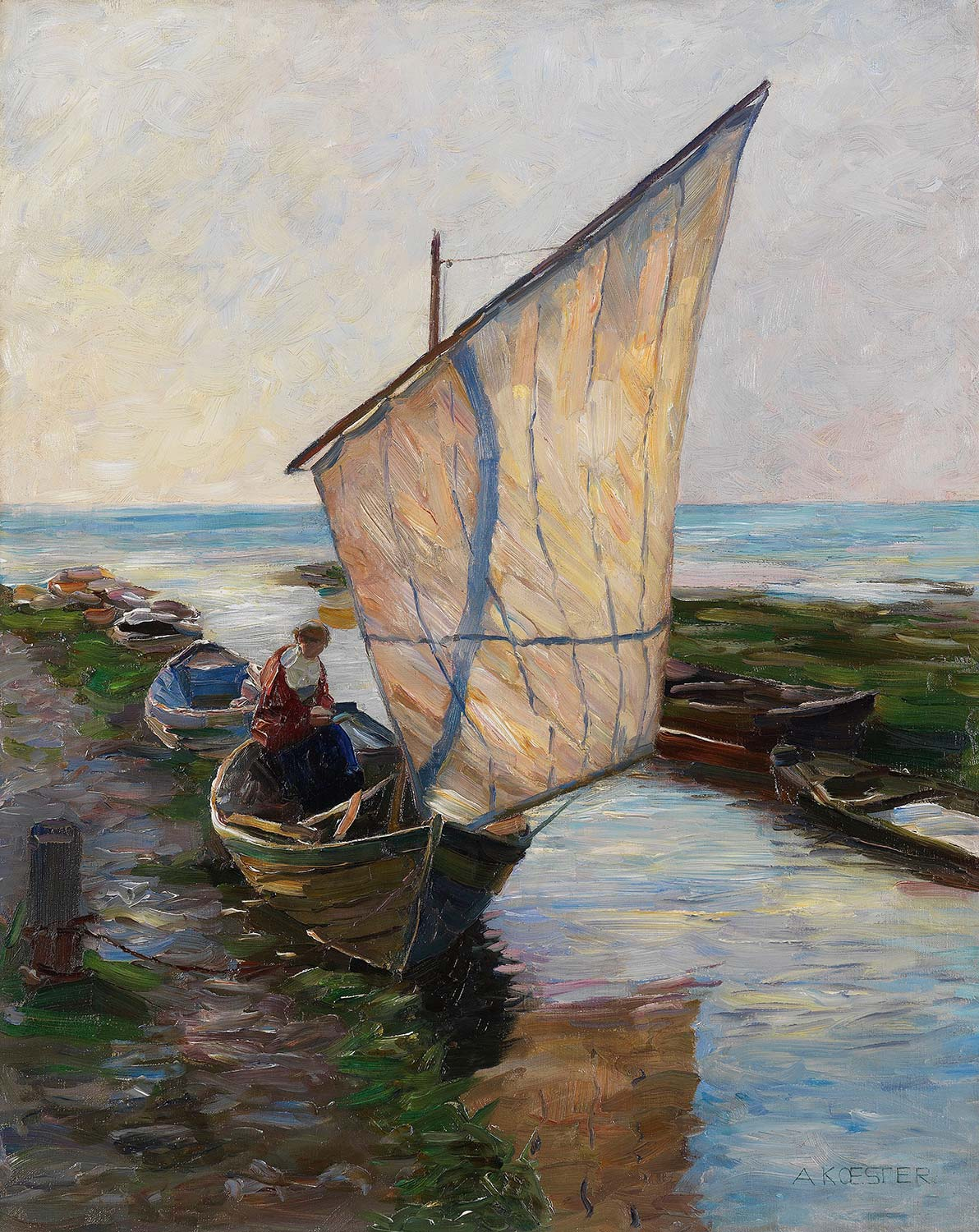 Alexander Koester Sailboat Netherland Art Print