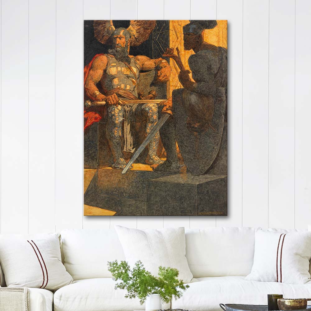 Alexander Rothaug Der Grimmige Hagen Art Print