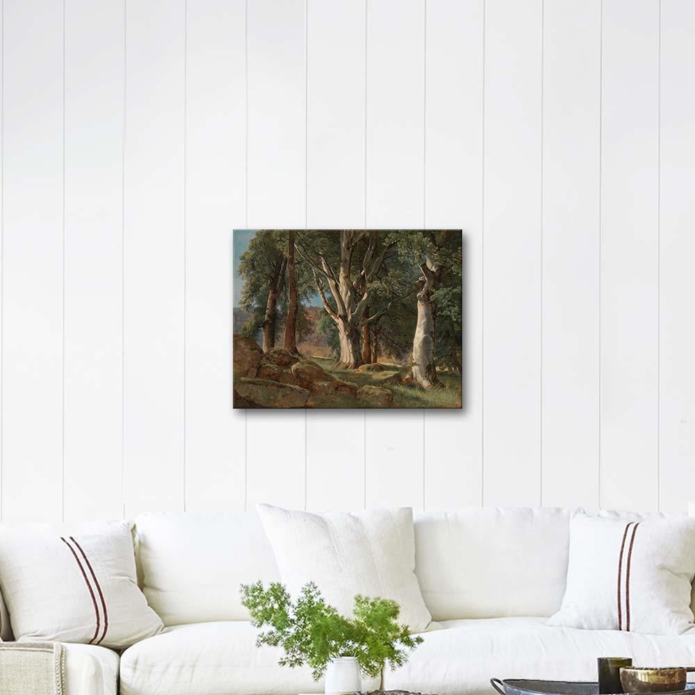 Alexandre Calame The Sycamores Art Print