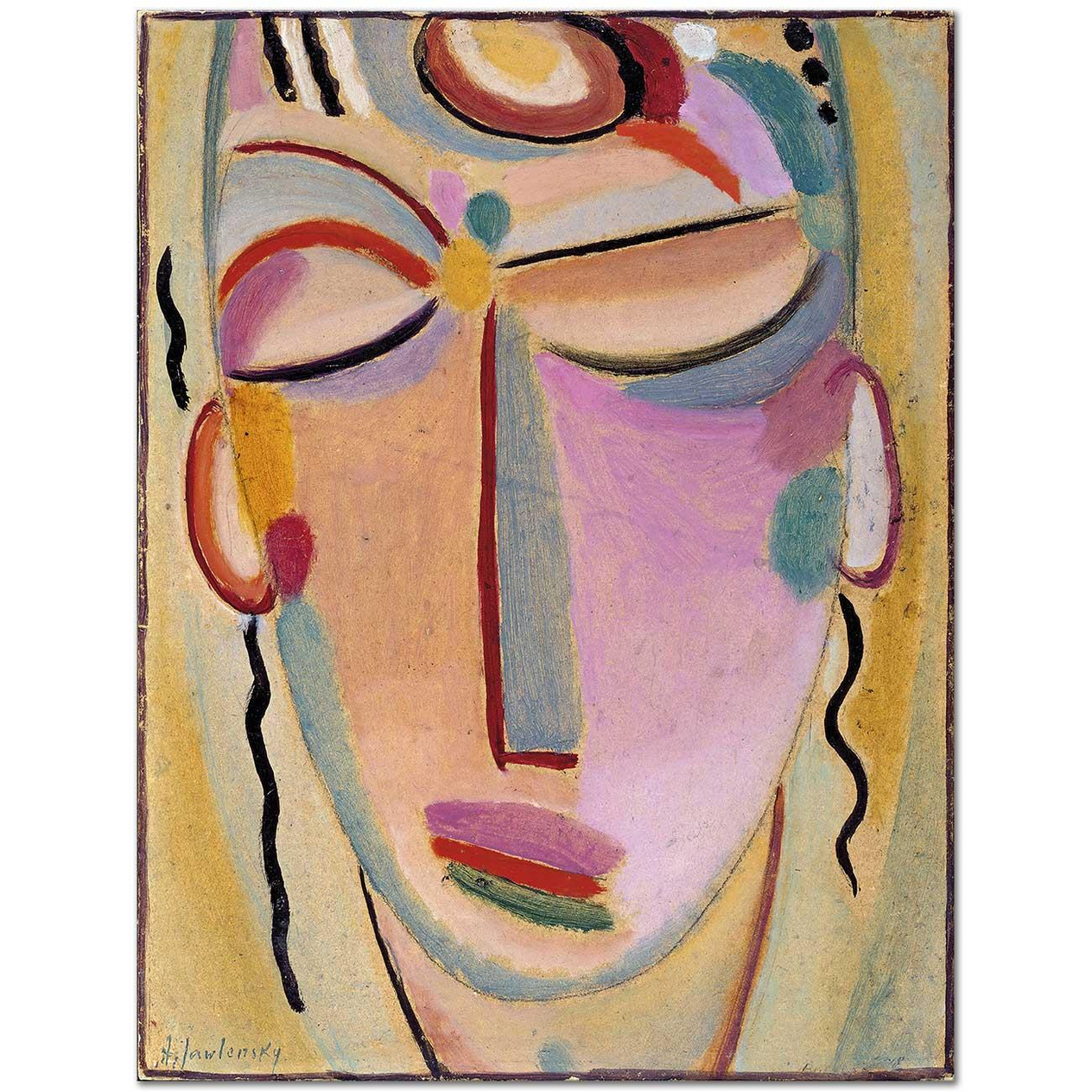 Alexej von Jawlensky Mistik Kafa Meditasyon Kanvas Tablo