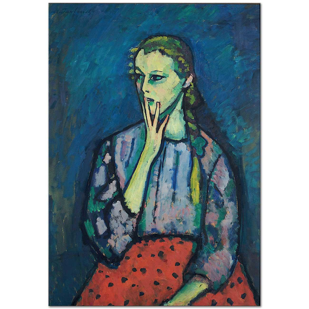 Alexej von Jawlensky Genç Kız Portresi Kanvas Tablo