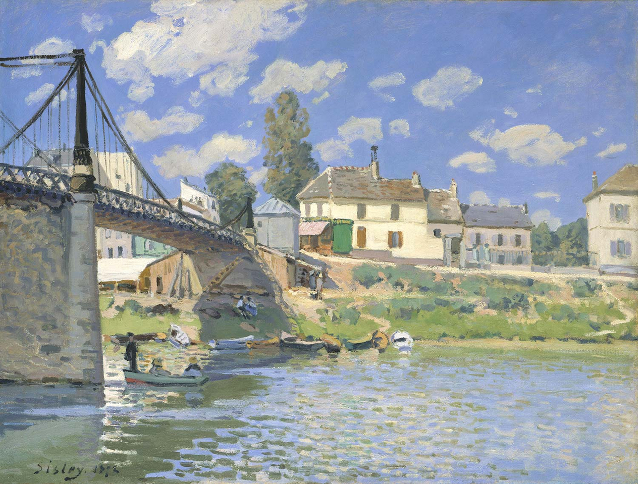Alfred Sisley Bridge at Villeneuve La Garenne Art Print