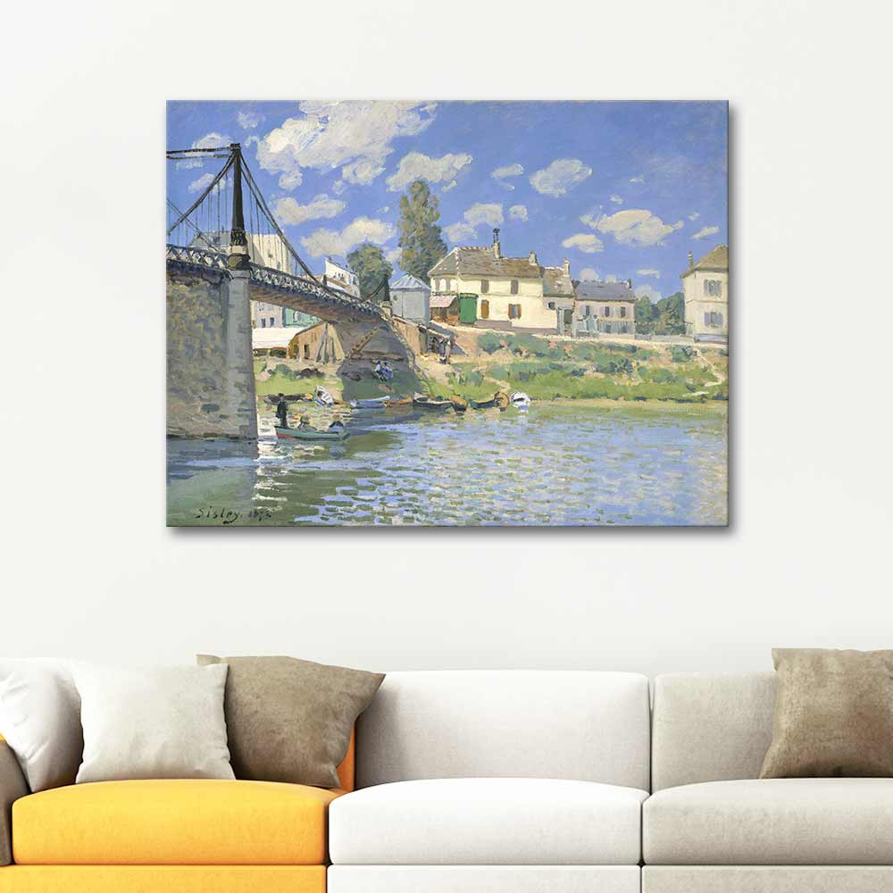 Alfred Sisley Bridge at Villeneuve La Garenne Art Print