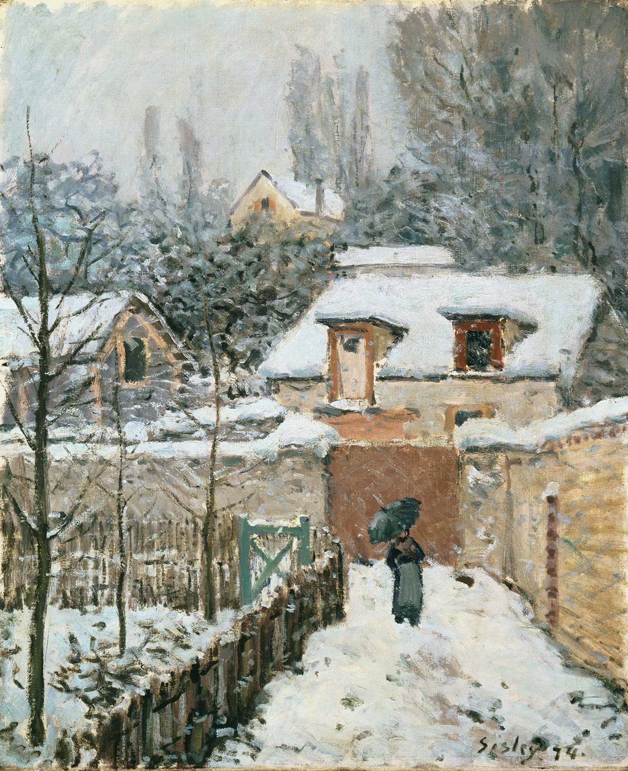 Alfred Sisley Snow at Louveciennes Art Print