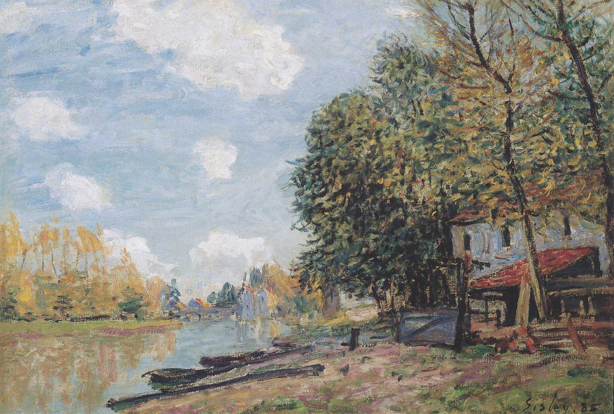 Alfred Sisley The Banks of the River Loing Art Print
