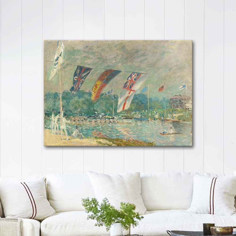 Alfred Sisley The Regatta at Molesey Art Print