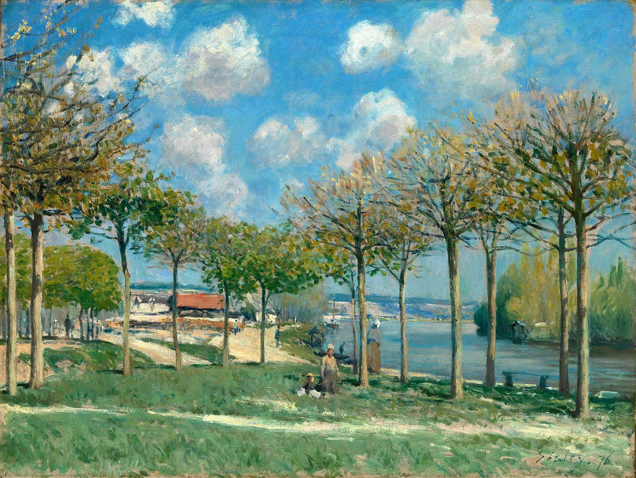 Alfred Sisley The Seine at Bougival Art Print