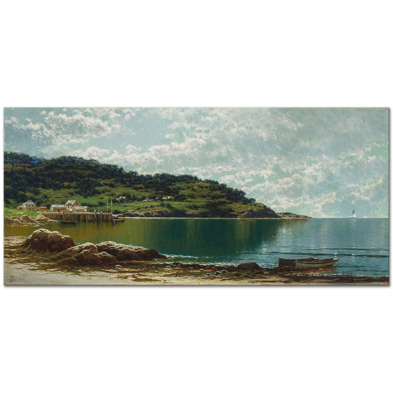 Alfred Thompson Bricher Along the Maine Coast Art Print