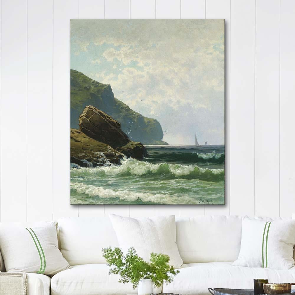 Alfred Thompson Bricher Coastal Scene Art Print