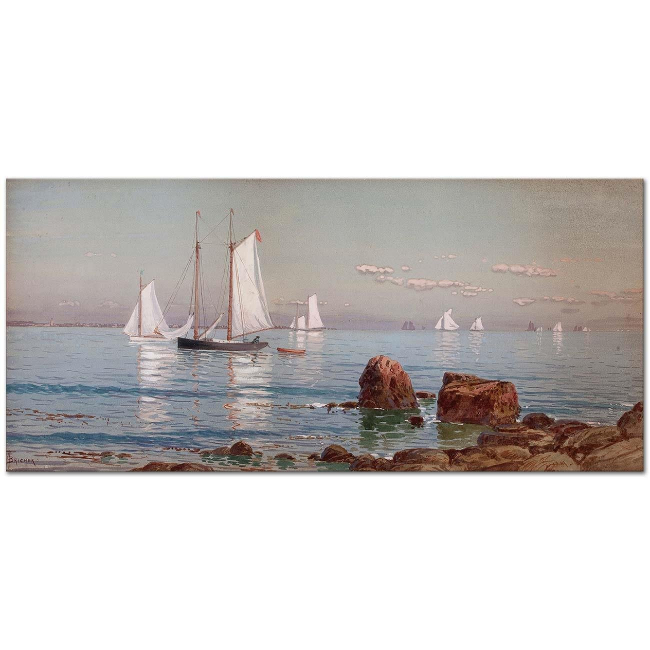 Alfred Thompson Bricher Narragansett Bay Art Print