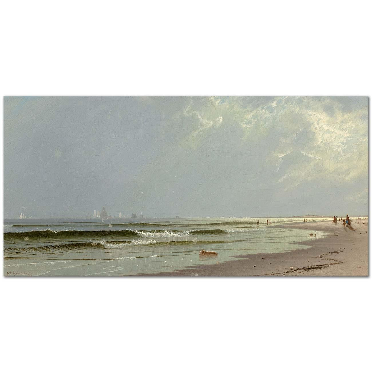 Alfred Thompson Bricher Newport Beach Art Print