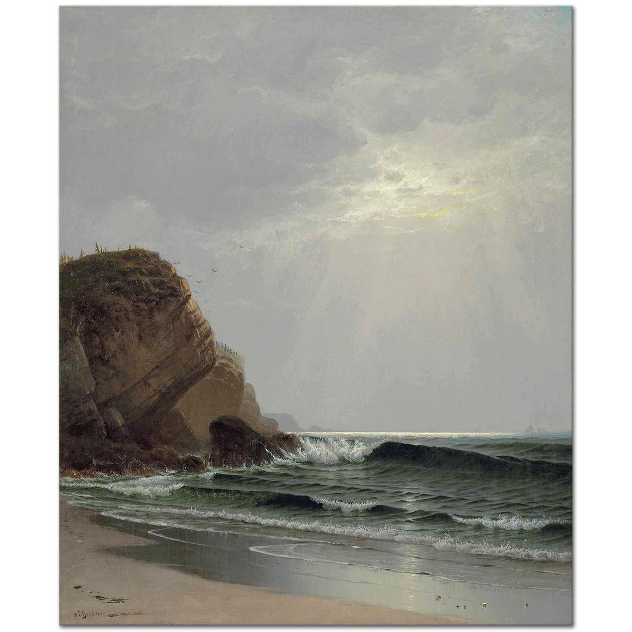 Alfred Thompson Bricher Otter Cliffs mt Desert Art Print