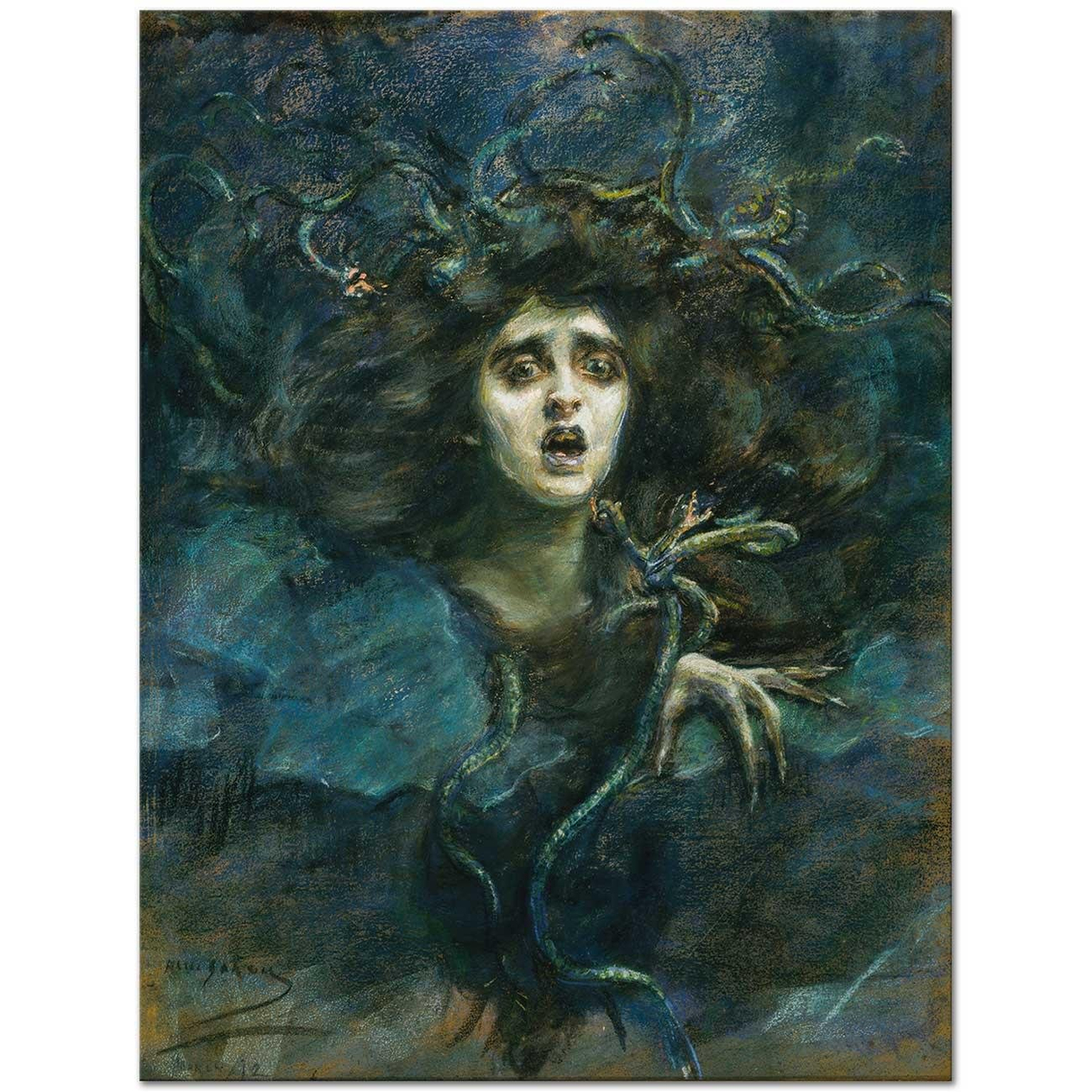 Alice Pike Barney Medusa (Laura Dreyfus Barney) Art Print