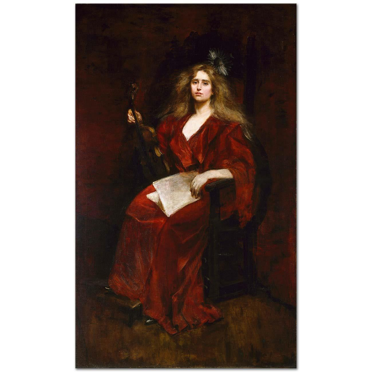 Alice Pike Barney Natalie with Violin Art Print
