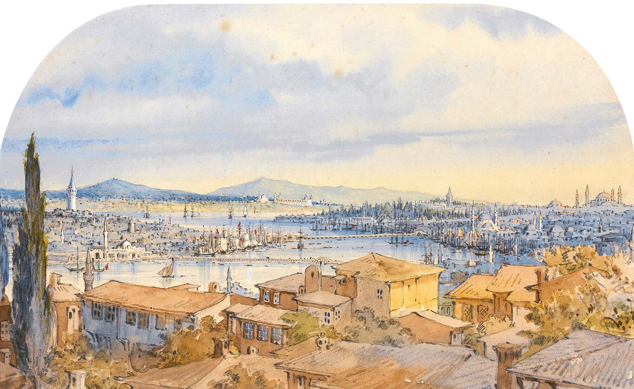 Amadeo Preziosi View of the Golden Horn Art Print