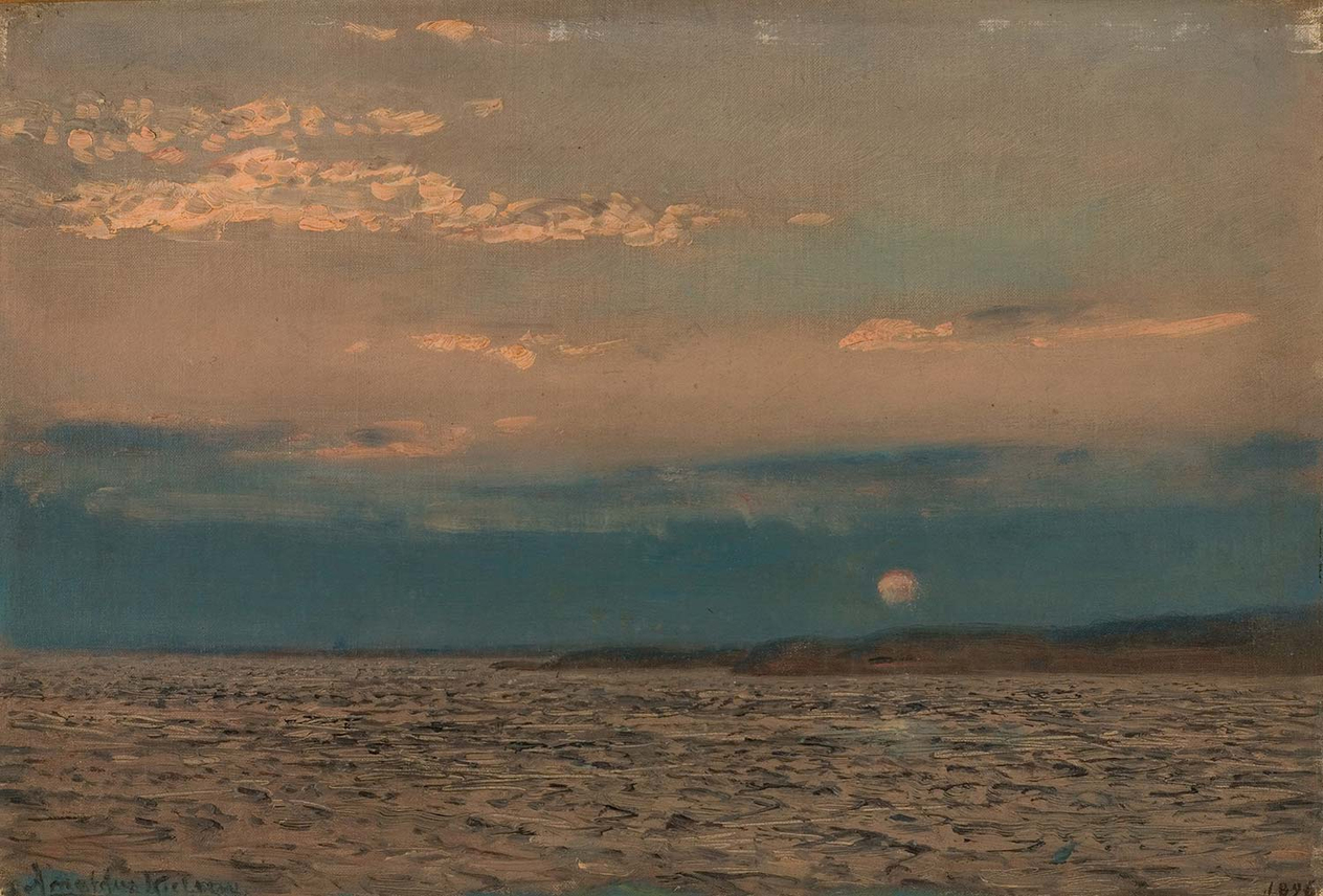 Amaldus Nielsen Aften, Hvaler Art Print