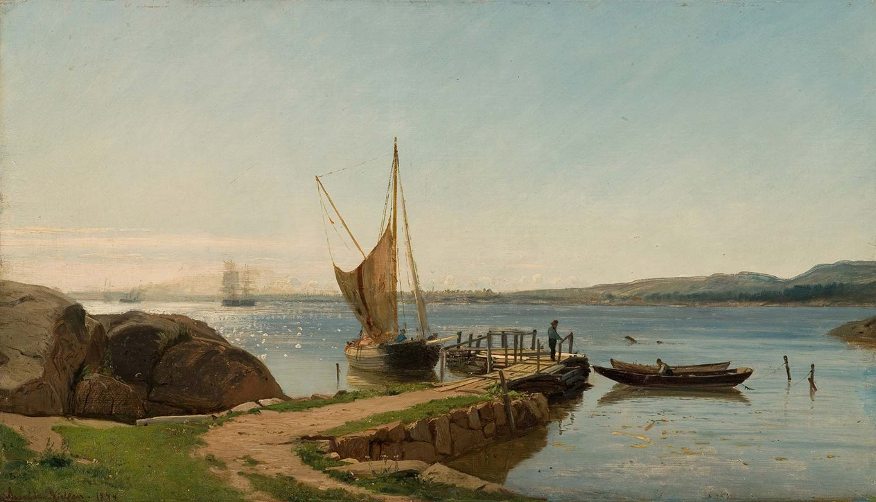 Amaldus Nielsen Hvalerbrygge Art Print
