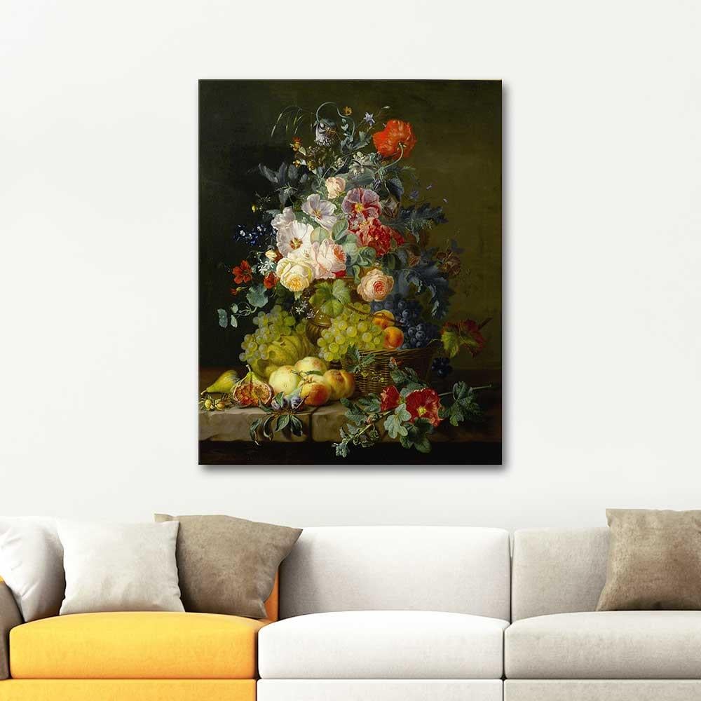 Amalie Kaercher Still Life of Fruit and Flowers Art Print