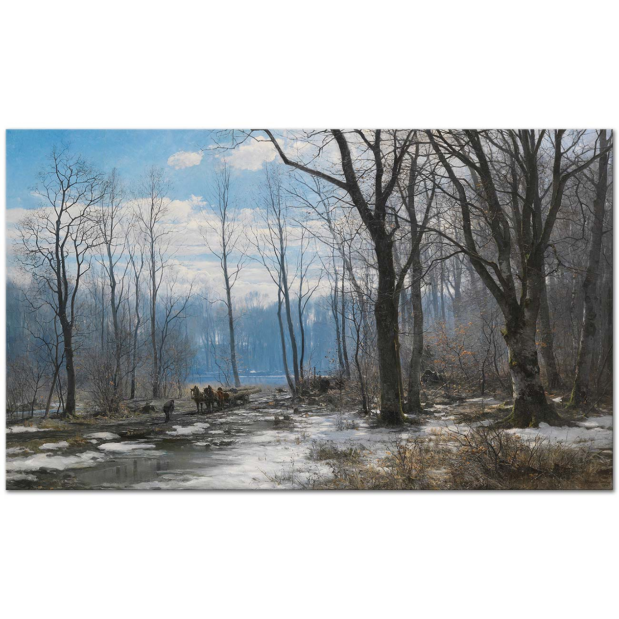Wintertag im Englischen Garten in München by Anders Andersen-Lundby