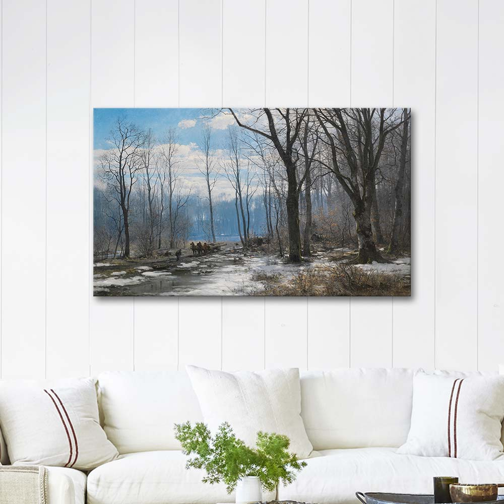 Anders Andersen-Lundby Wintertag im Englischen Garten in München Art Print