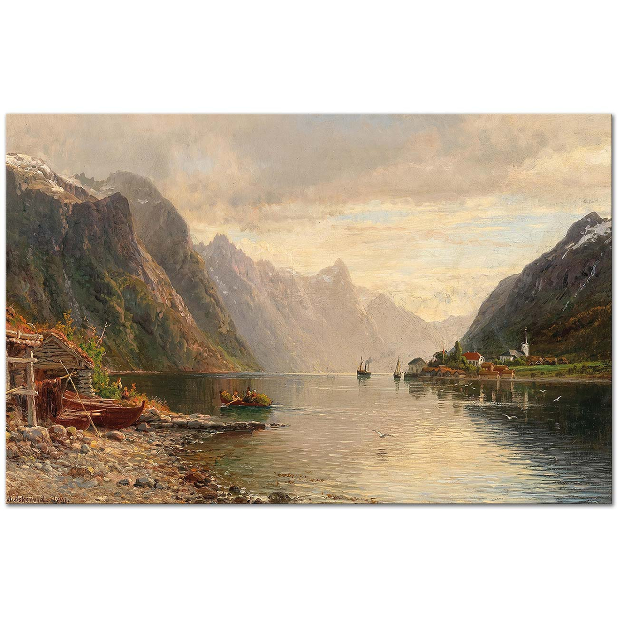 Anders Askevold Fjordlandschaft Art Print