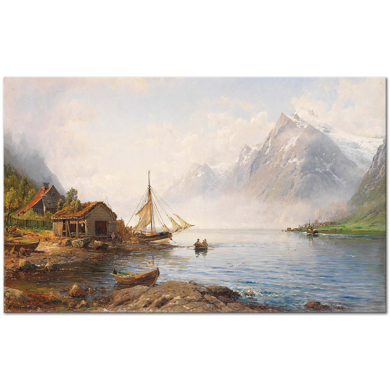 Anders Askevold Norwegischer Fjord (Sognefjord) Art Print