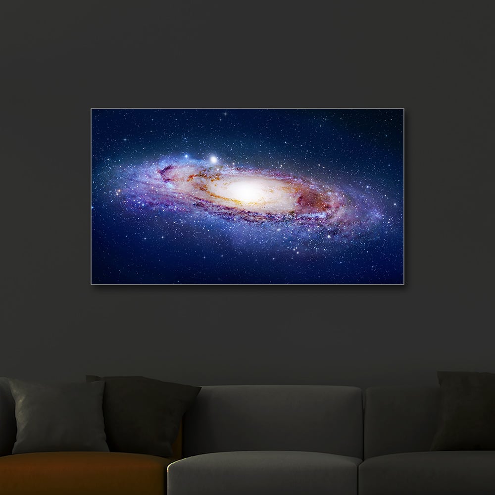 Andromeda Galaksisi Işıklı Tablo