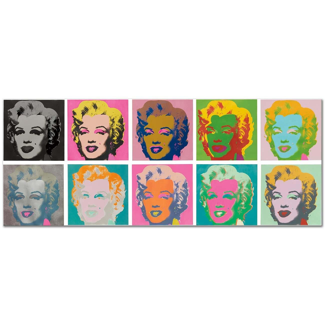 Andy Warhol Ten Marilyn Monroe Art Print