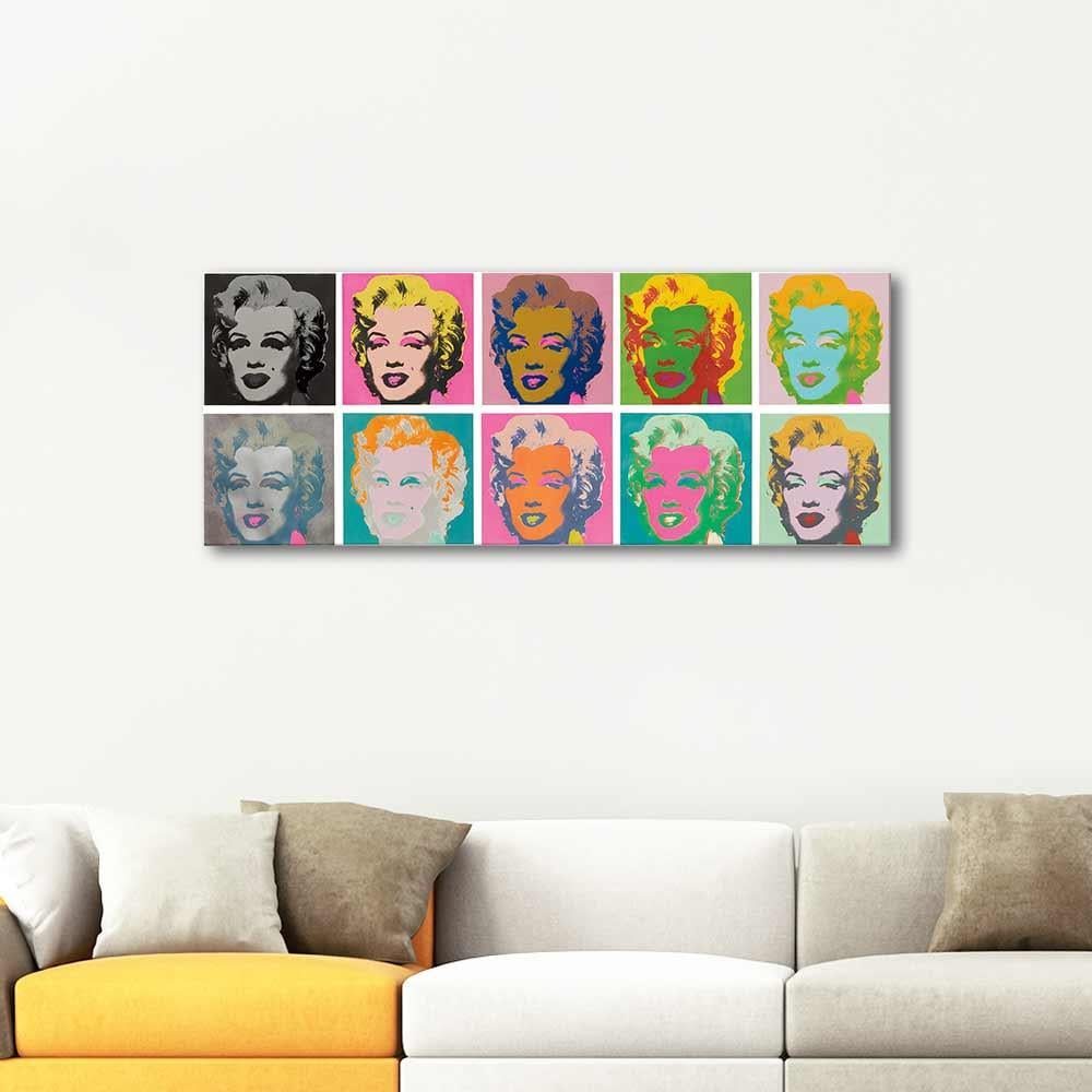 Andy Warhol Ten Marilyn Monroe Art Print