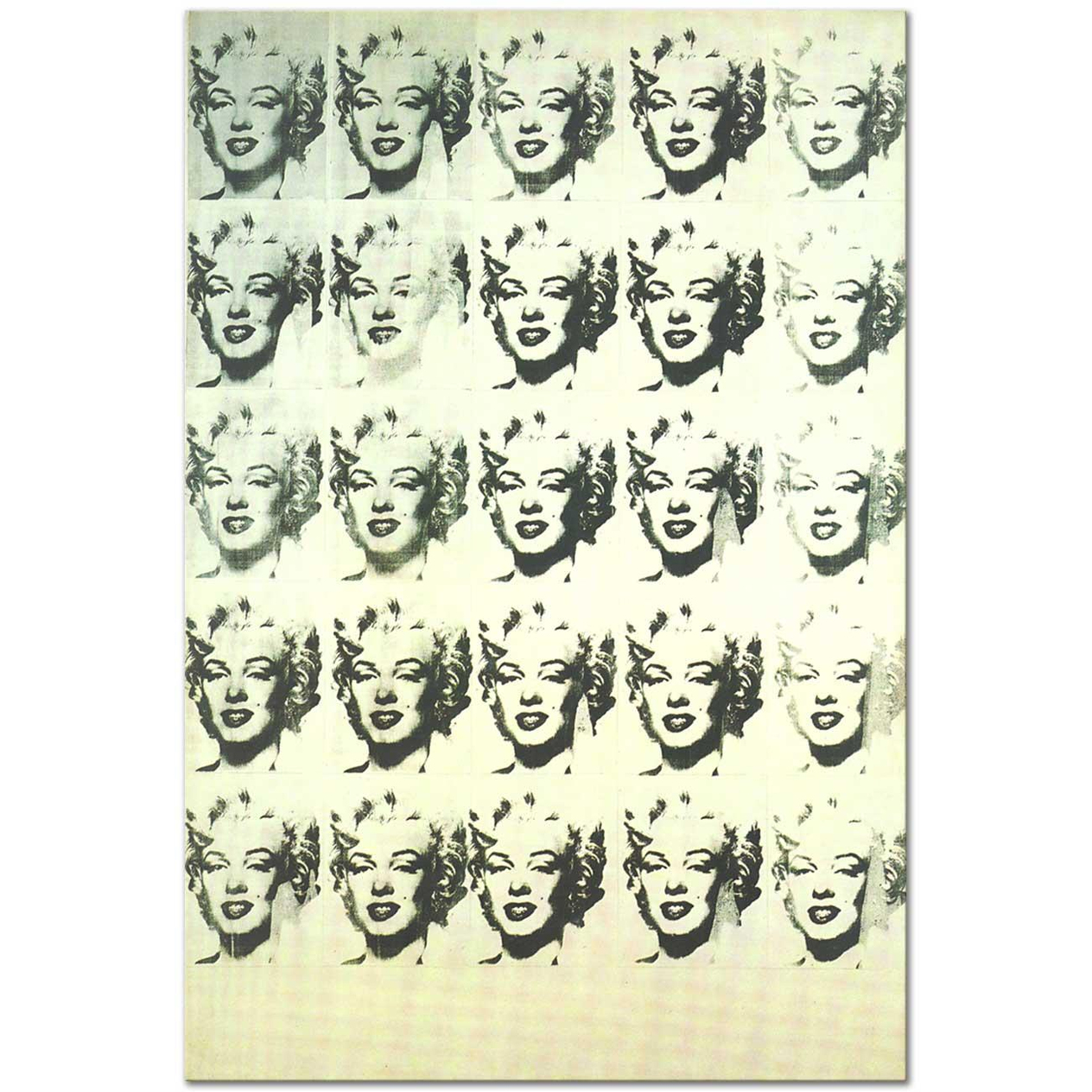 Andy Warhol 25 Tane Marilyn Monroe Kanvas Tablo