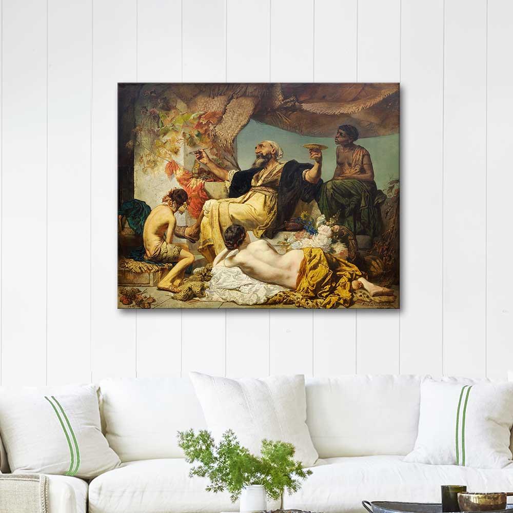 Anselm Feuerbach Hafis in Front of the Tavern Art Print