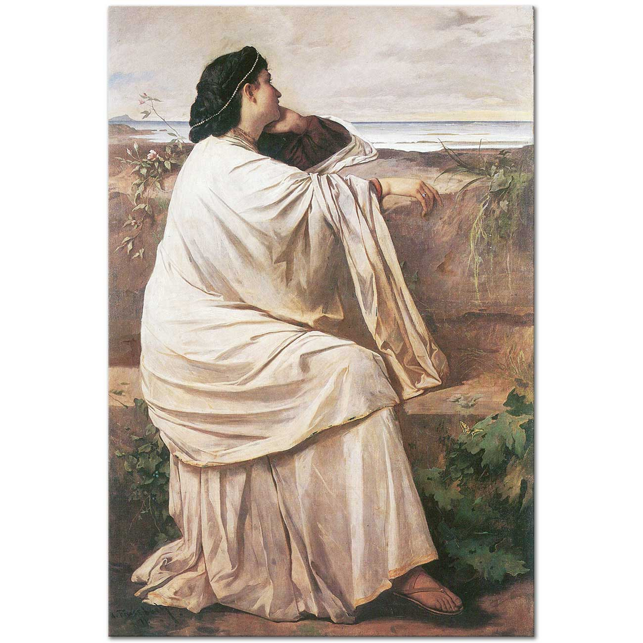 Anselm Feuerbach Iphigen Kanvas Tablo