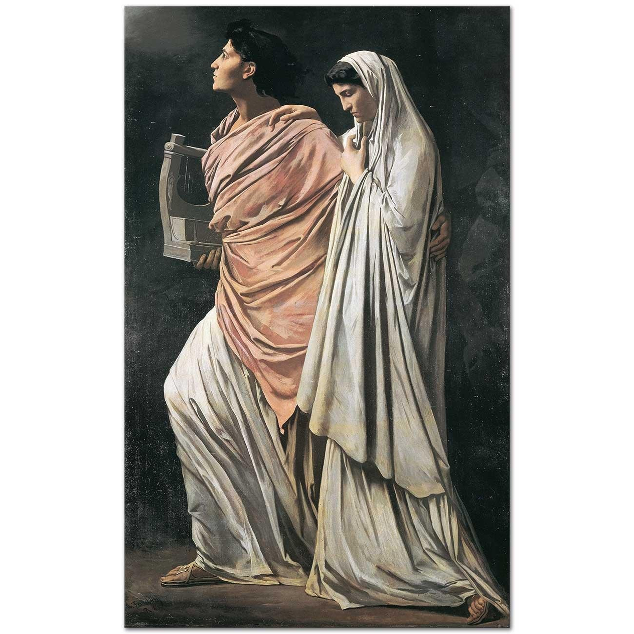 Anselm Feuerbach Orpheus ve Eurydice Kanvas Tablo