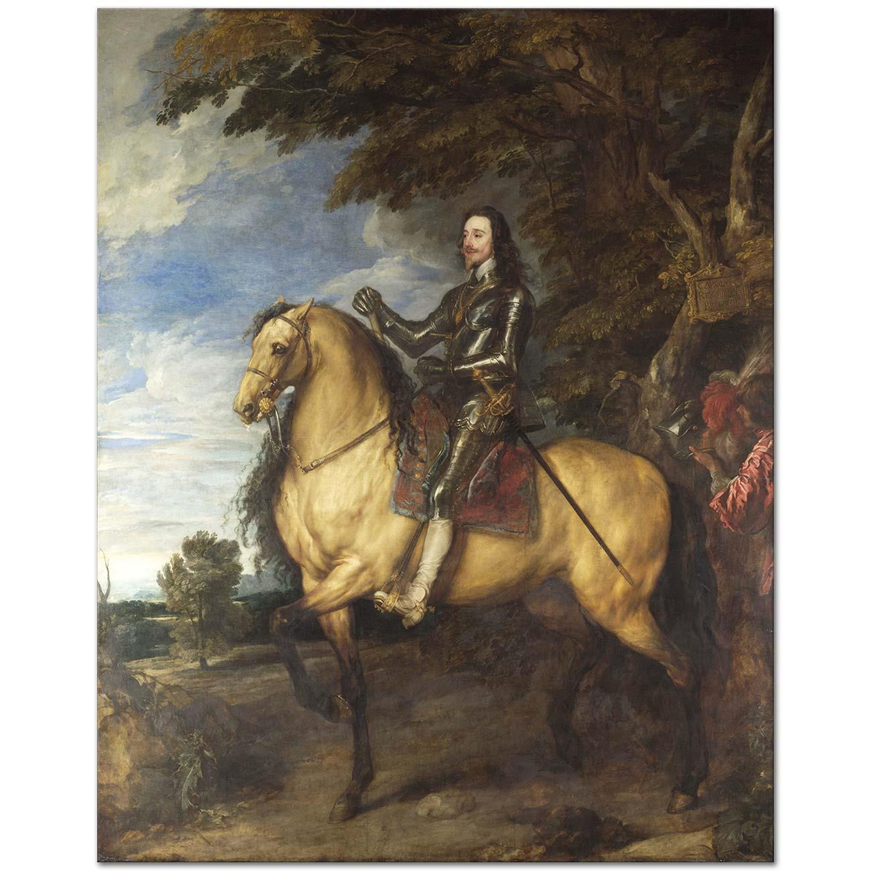 Anthony van Dyck Equestrian Portrait of Charles I Art Print