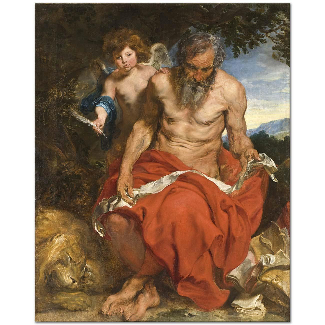 Anthony van Dyck Saint Jerome Art Print