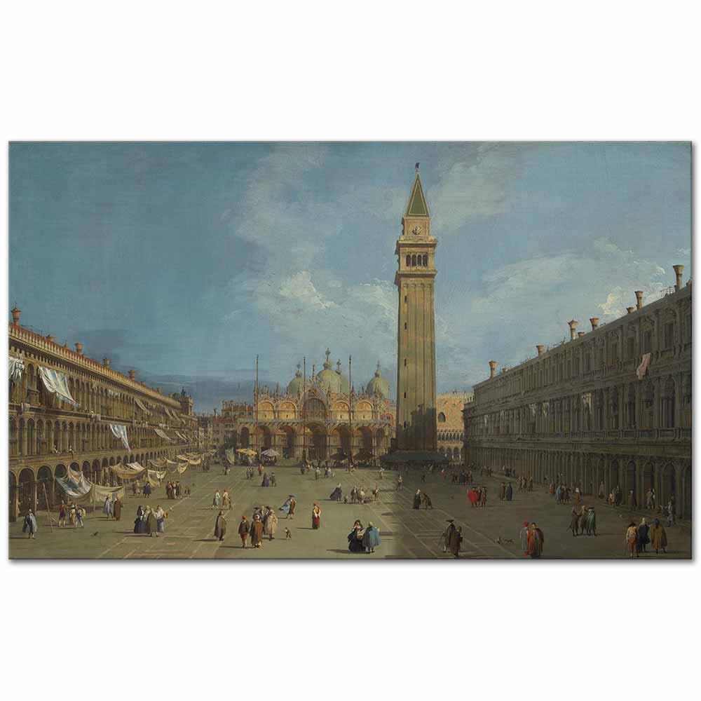 Antonio Canaletto San Marco Meydanı Venedik Kanvas Tablo