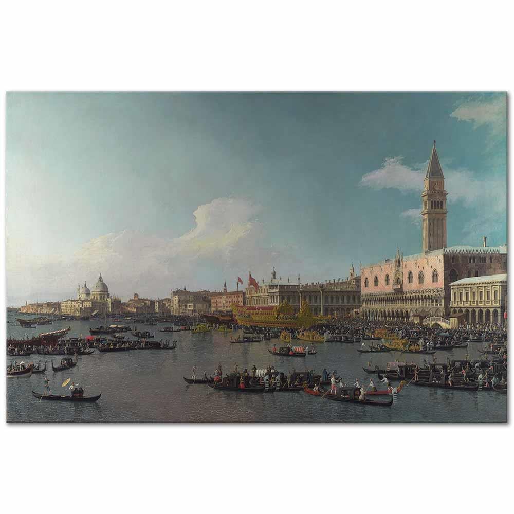 Antonio Canaletto Yükseliş Günü Kutlamaları San Marco Kanvas Tablo