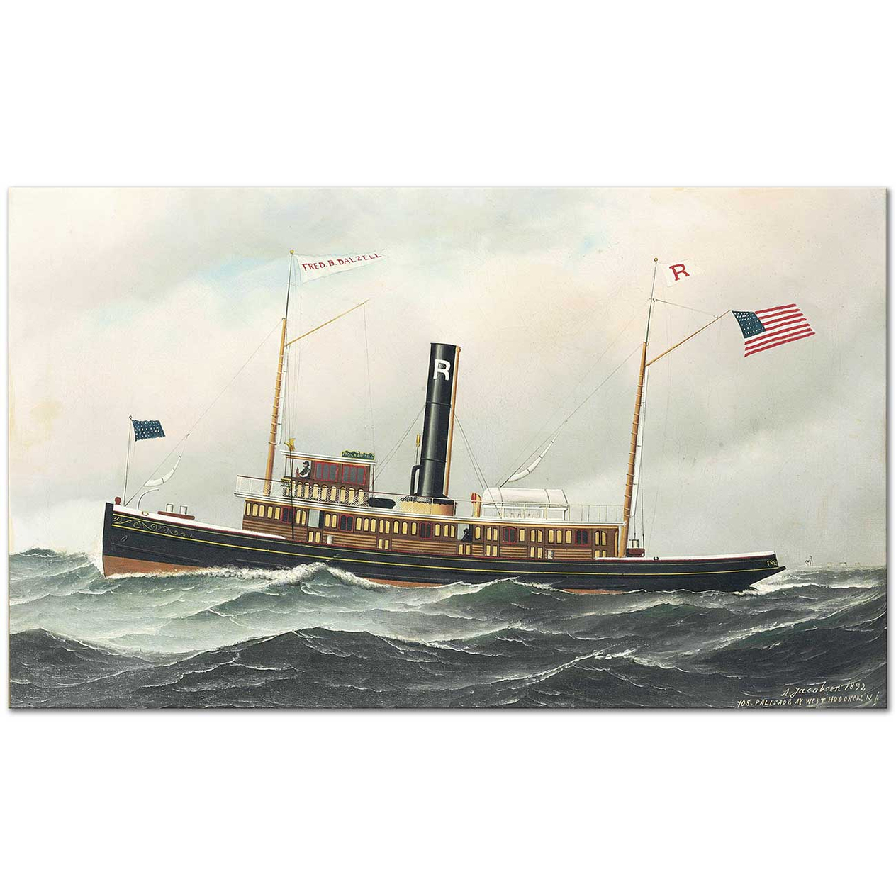 Antonio Jacobsen Fred B Dalzell Kanvas Tablo