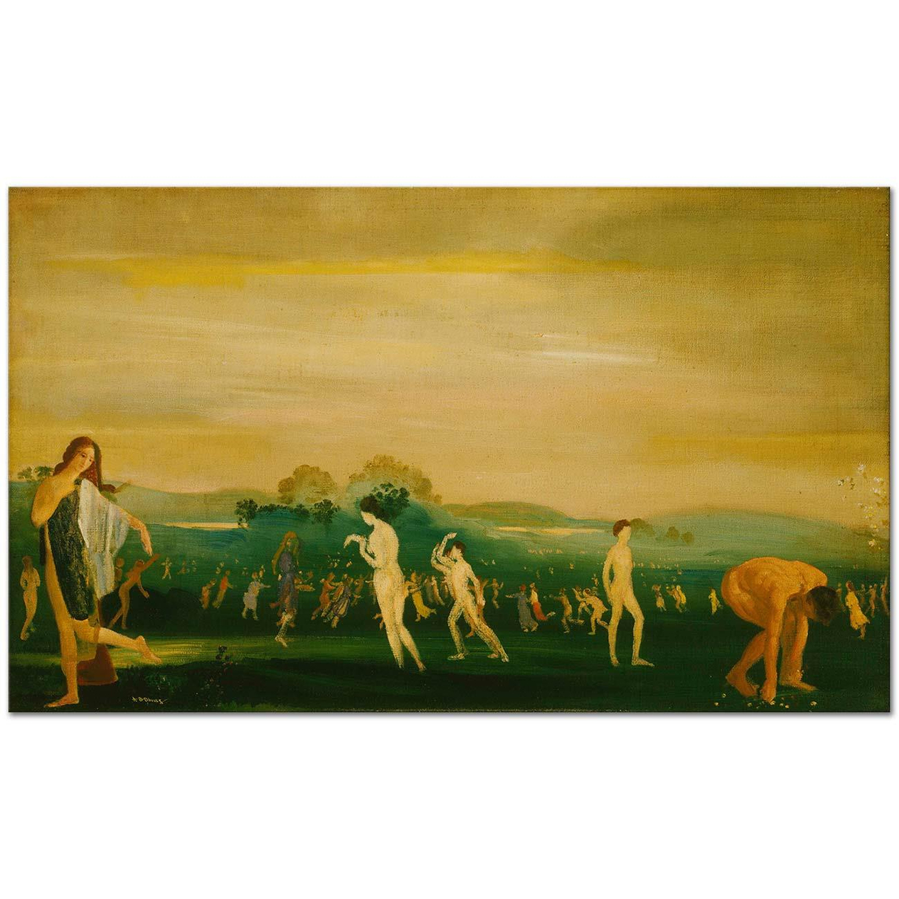 Arthur Bowen Davies Elysian Fields Art Print