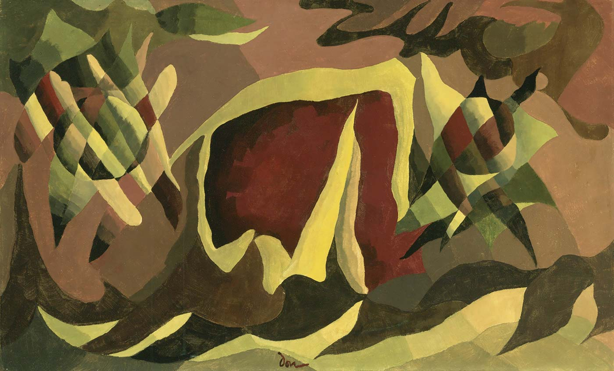 Arthur Dove Kafes ve Tente Kanvas Tablo