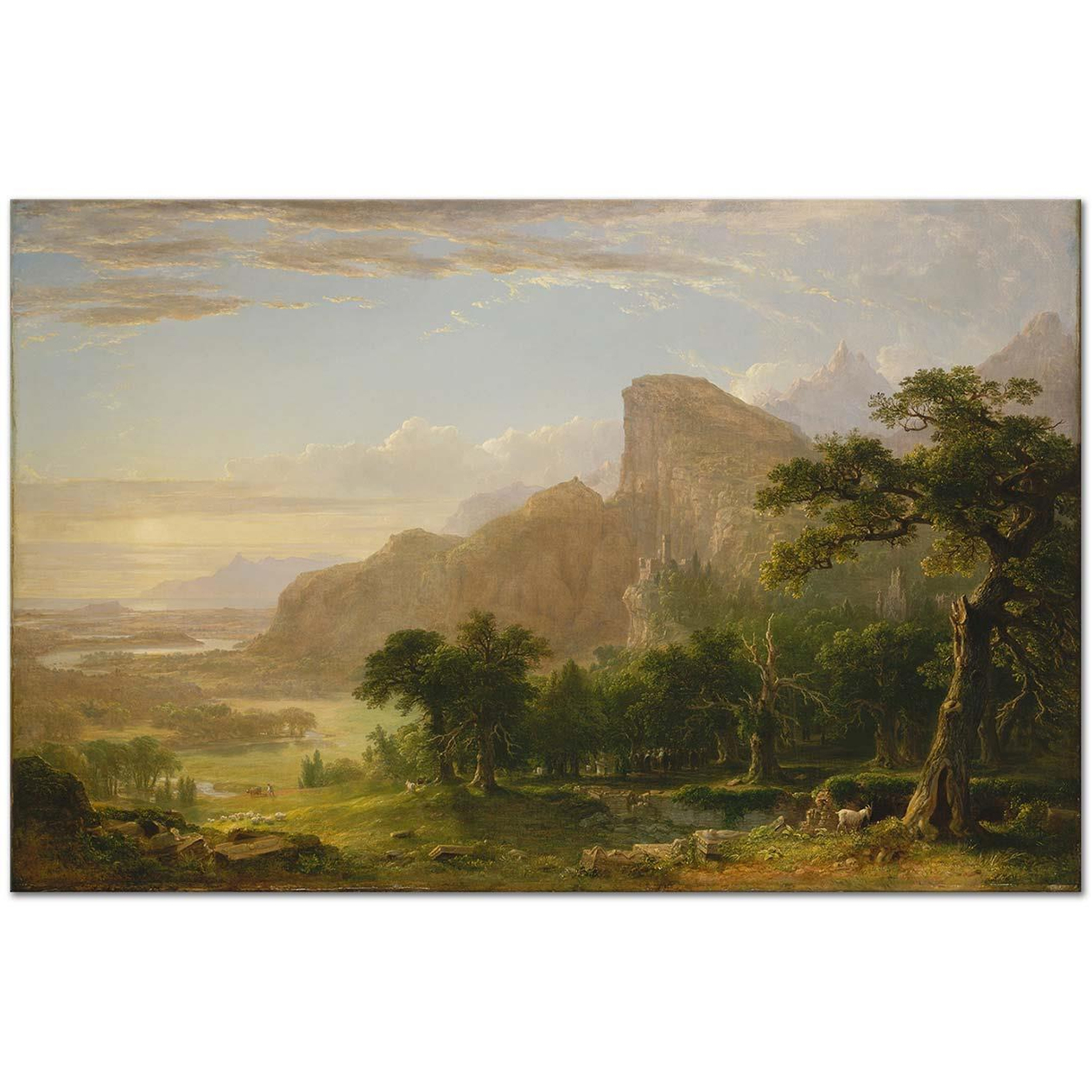 Asher Brown Durand Landscape Scene from Thanatopsis Art Print