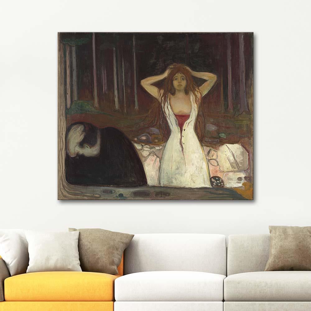 Ashes by Edvard Munch as Art Print