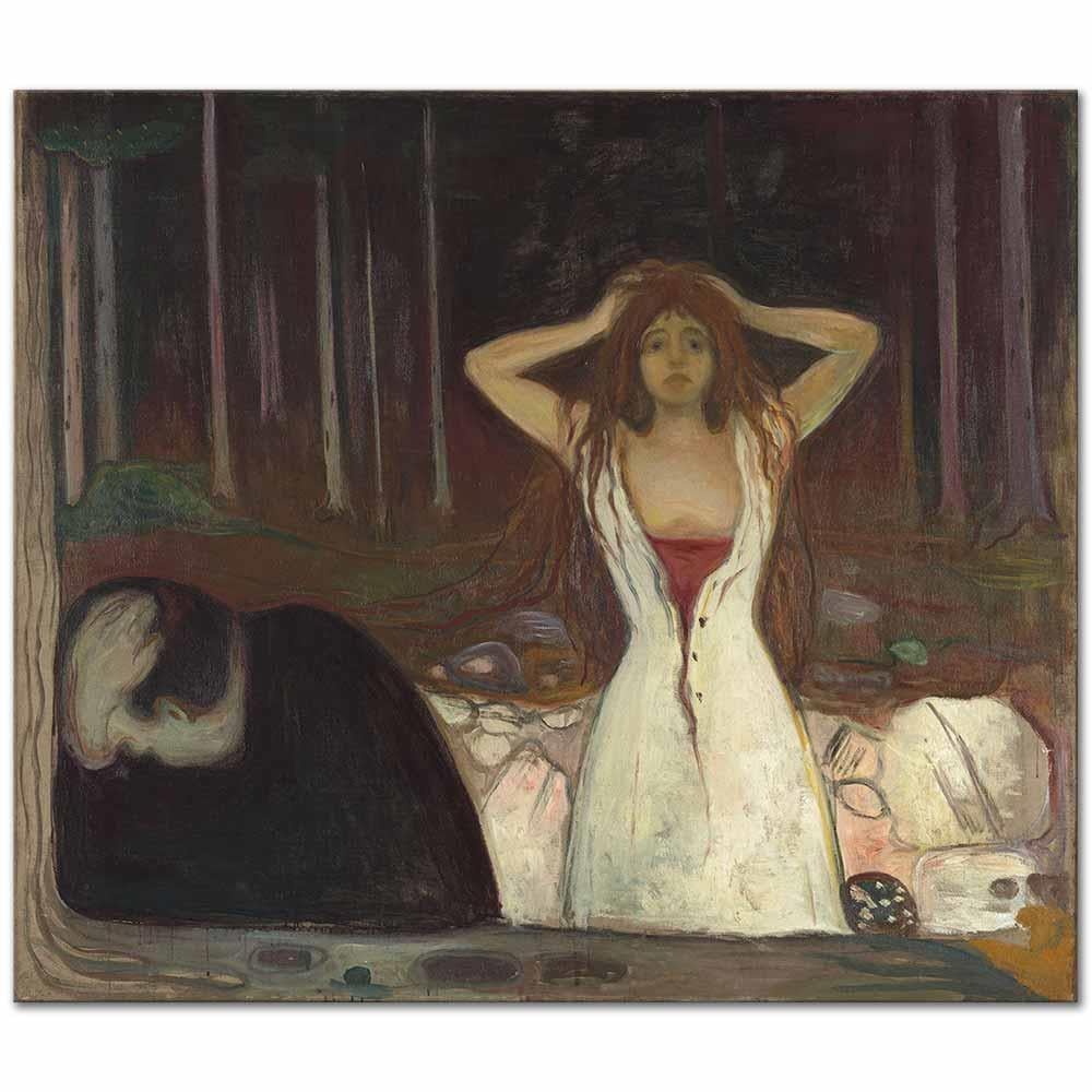 Ashes by Edvard Munch as Art Print