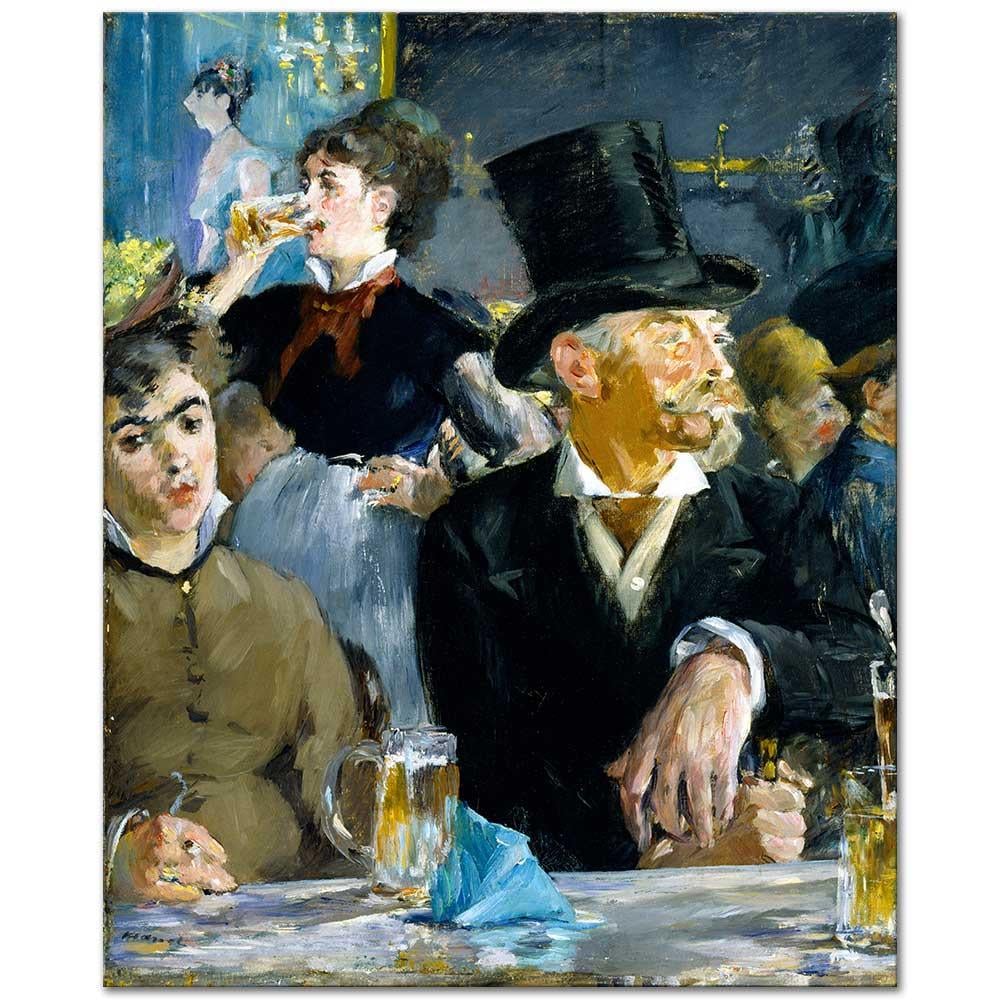 Edouard Manet Cafedekiler Kanvas Tablo
