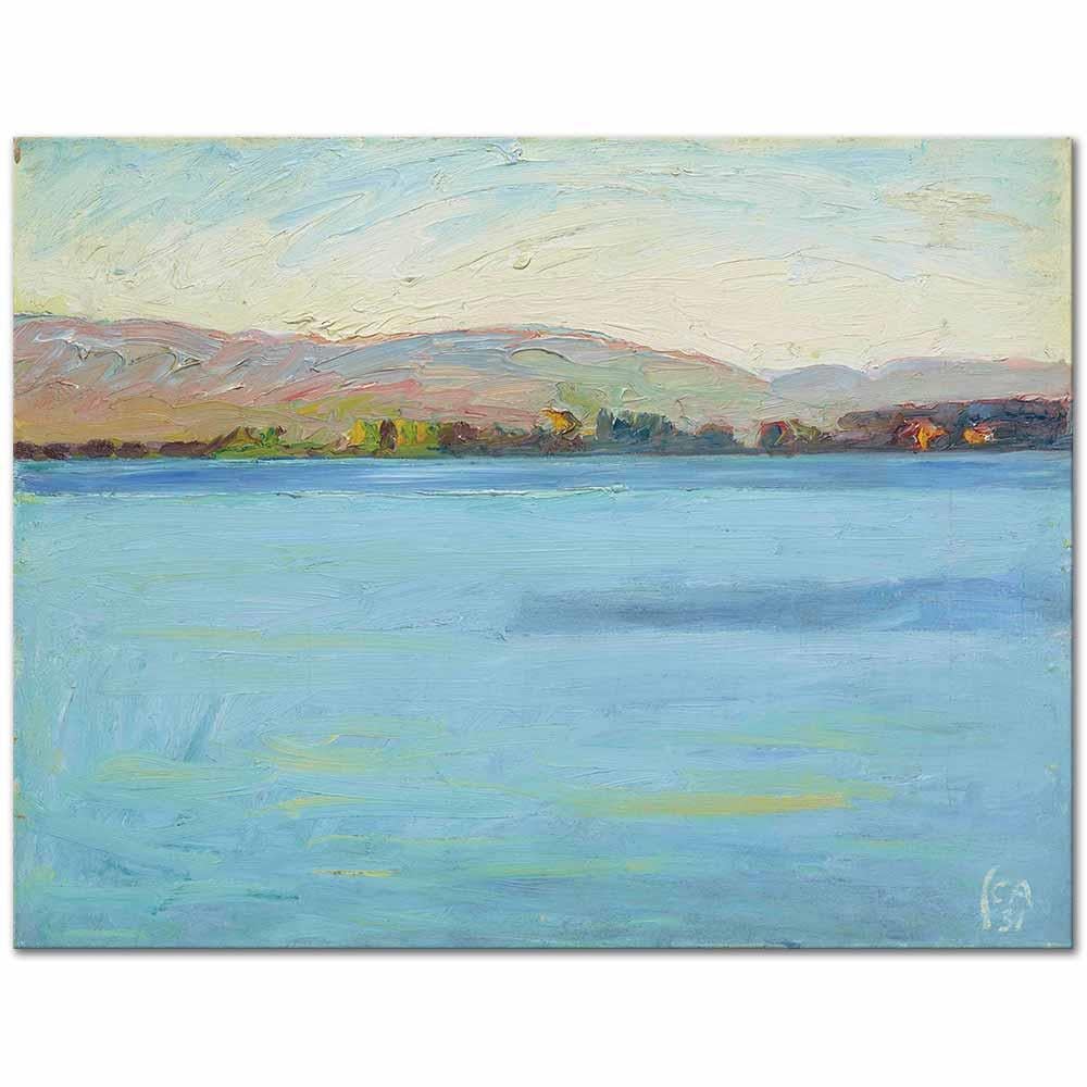 Cuno Amiet Thunersee Manzarası Kanvas Tablo
