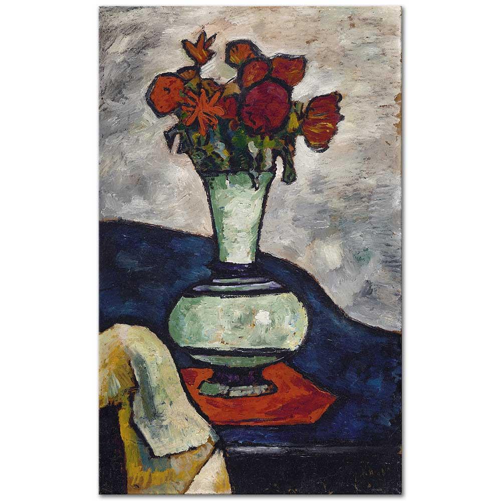 August Macke Solmuş Çiçekler Kanvas Tablo